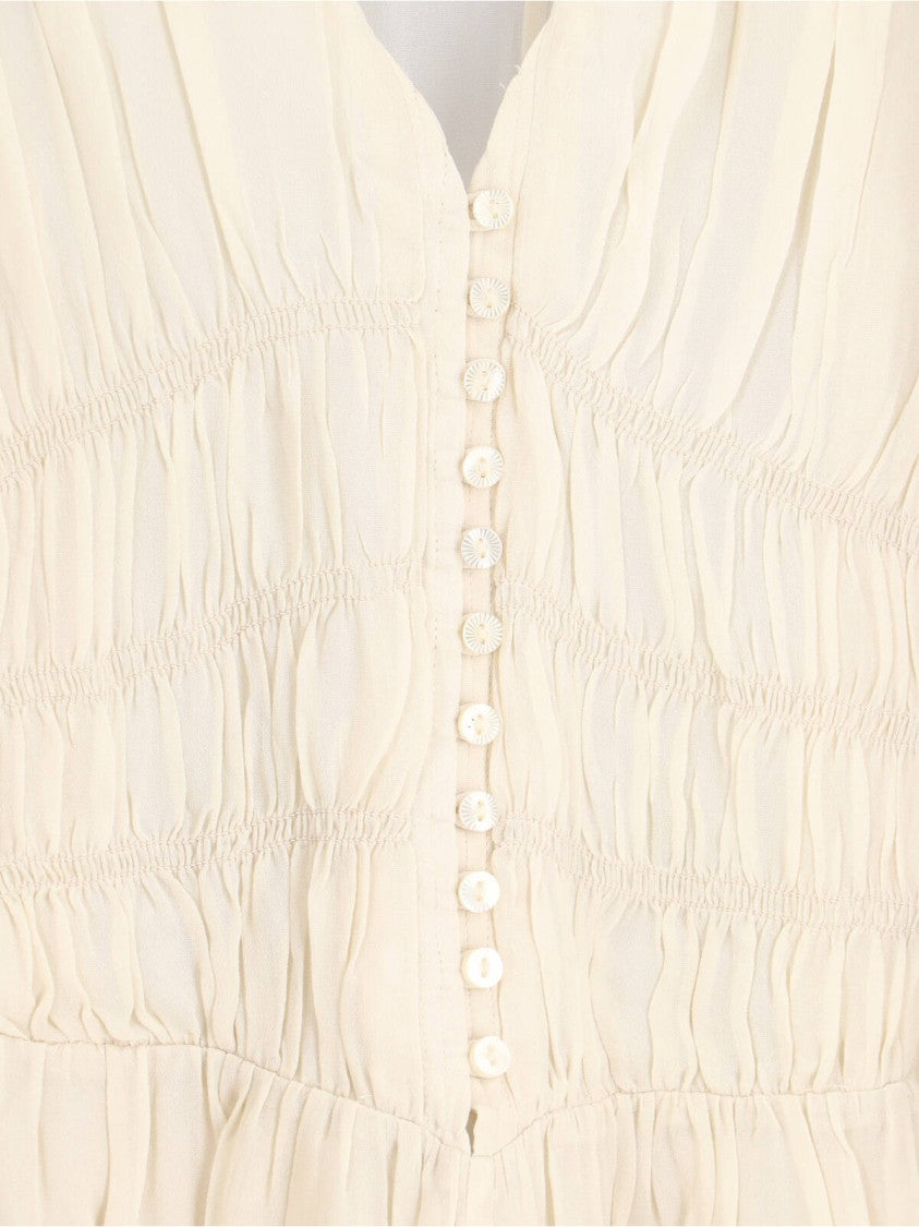 Isabel Marant Étoile Flowing White Dress With Timeless Elegance