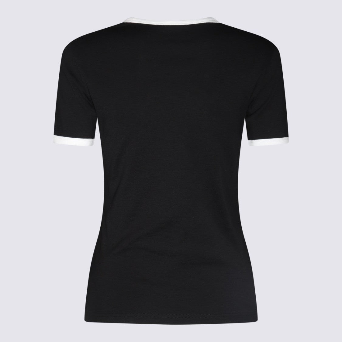 Courrèges Black Cotton T-Shirt