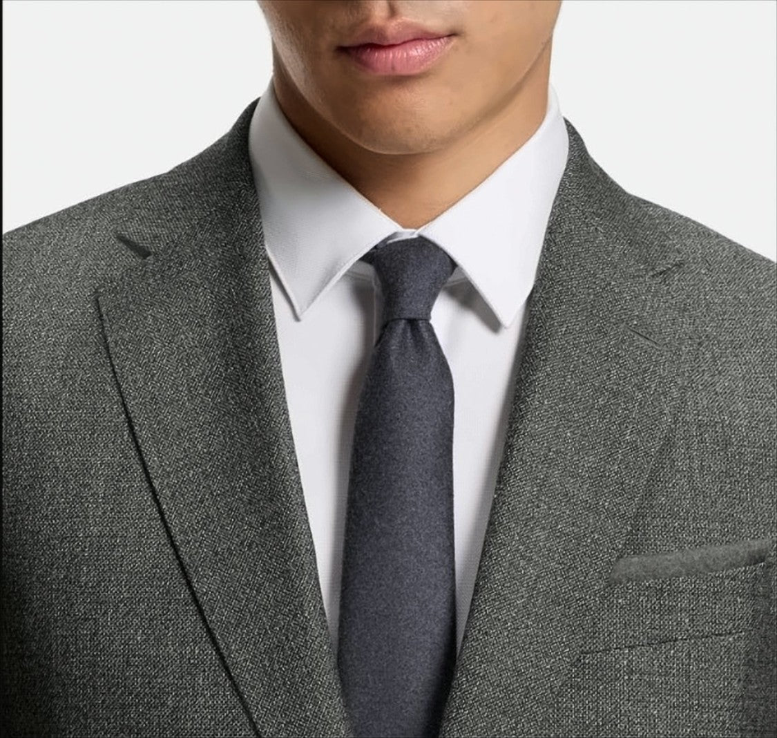 Boss Virgin Wool Jacket With Micro-Pattern