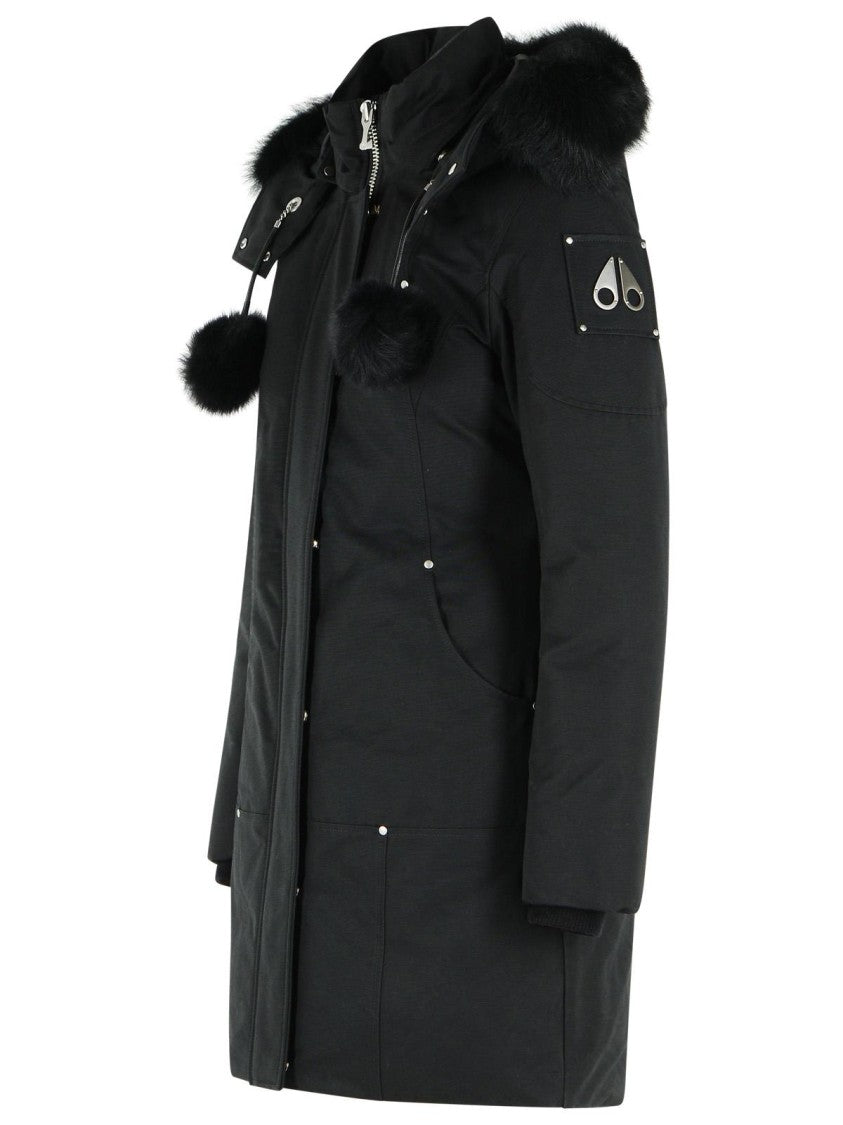 Moose Knuckles 'Stirling Original' Black Cotton Blend Parka