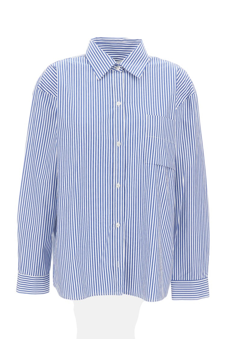 Sibel Saral Tailored Blue Button-Down Shirt With Classic Collar