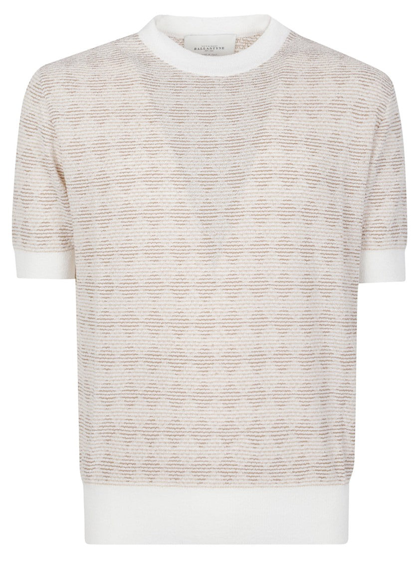 Ballantyne Diamonds Cotton-Blend Patterned Sweater