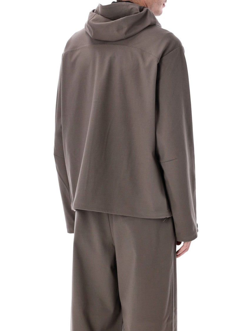 Hiking Patrol Waypoint Texture Hooded Jacket