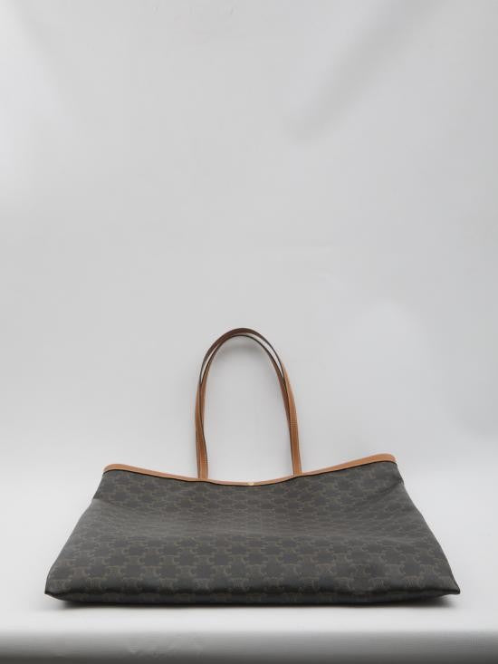 Celine Canvas Tote Bag With Distinctive Pattern