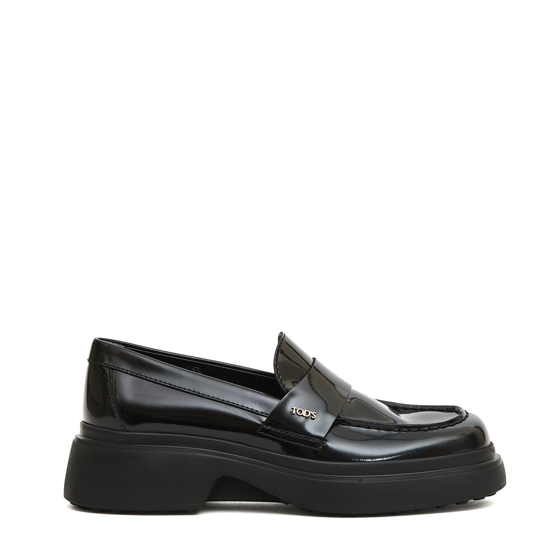 Tod's Black Brushed Moccasin