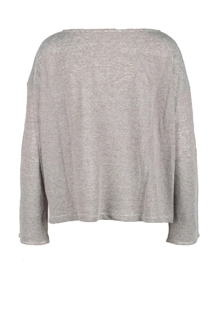 Balia 8.22 Brown/Beige Linen Cotton Sweater