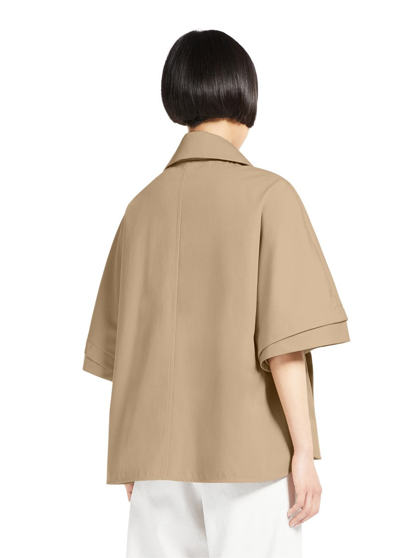 Max Mara Relaxed Sand Beige Jacket With Detachable Lining