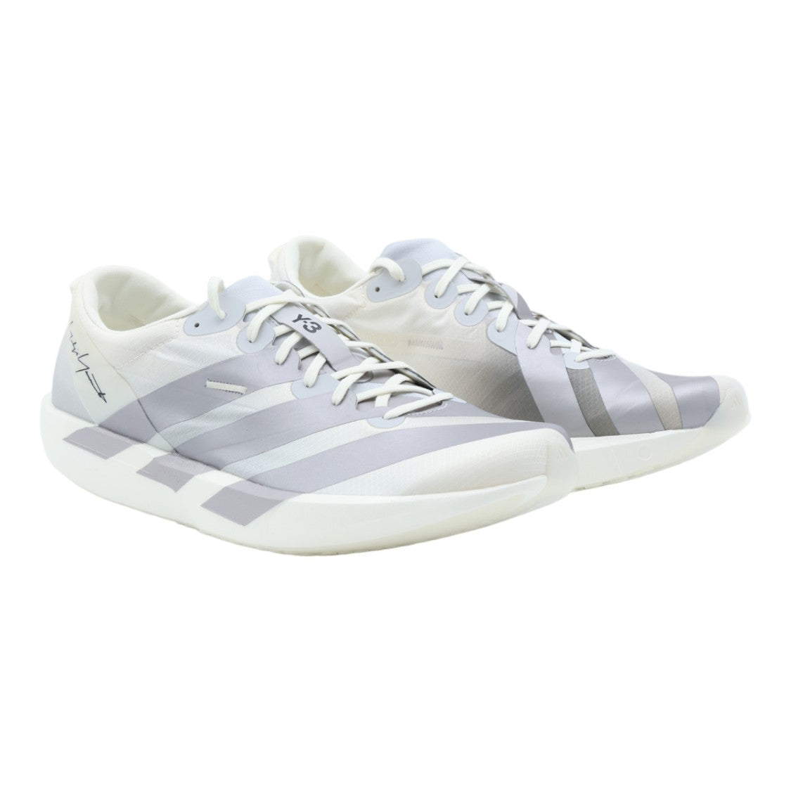 Y-3 Low-Profile Sneakers With Light Grey Accents And Signature Detailing