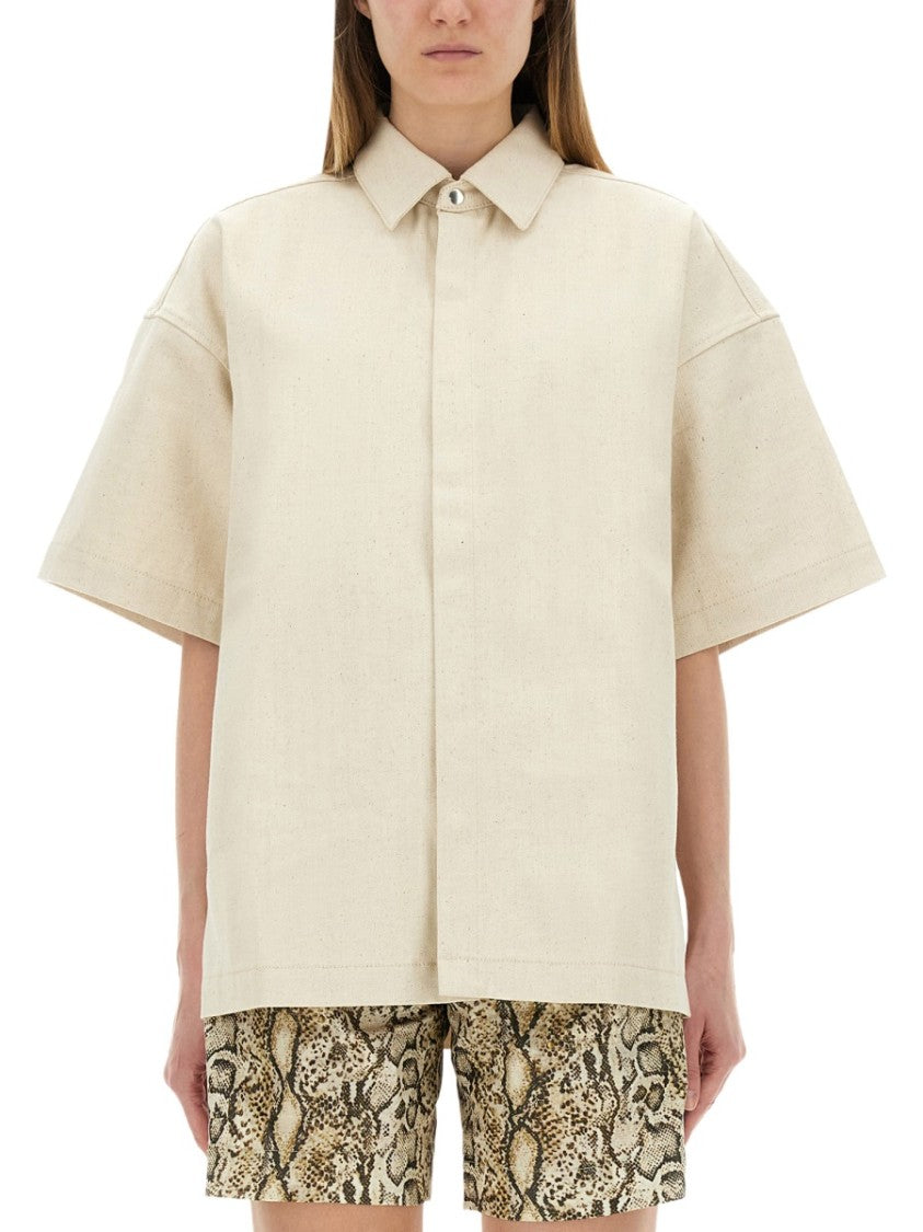 Jil Sander Oversized Heavy Cotton Shirt