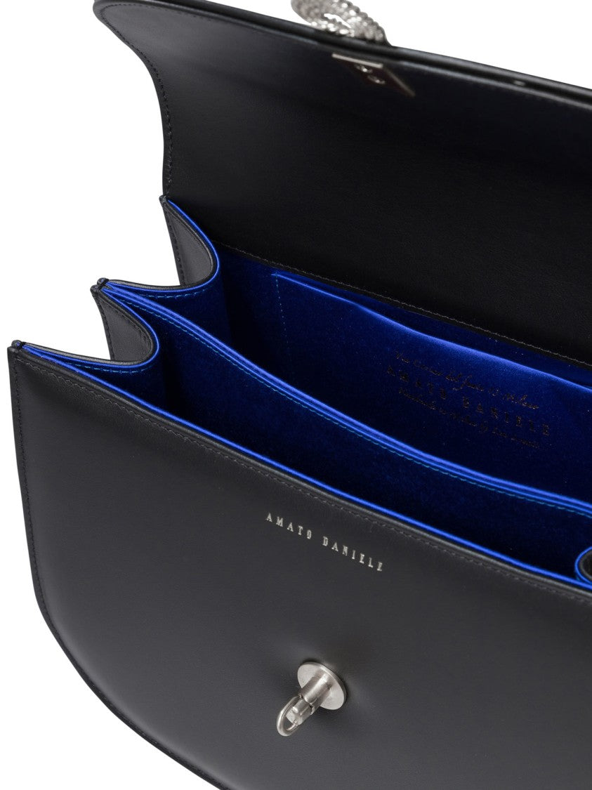 Amato Daniele Smooth Leather Crossbody Bag