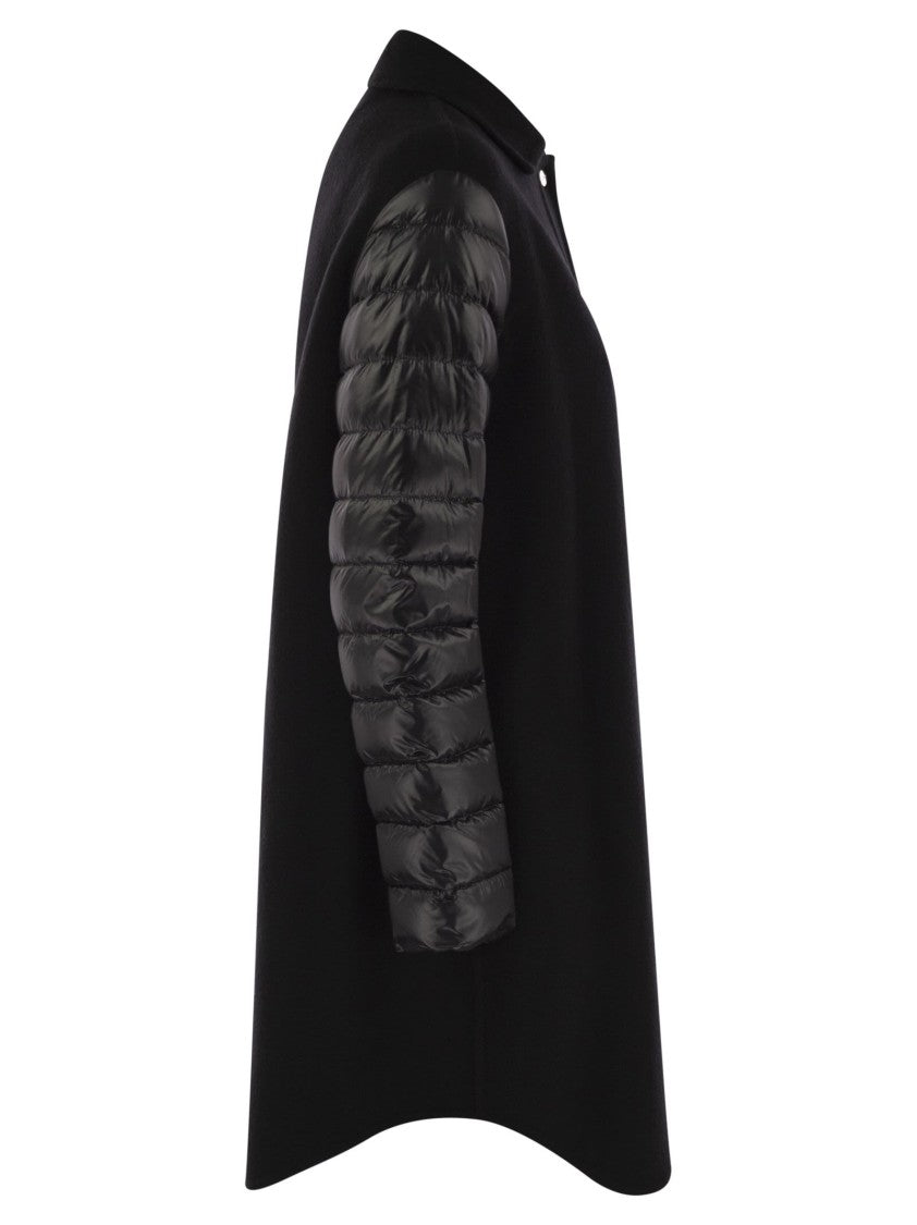 Herno Wool Down Sleeve Coat