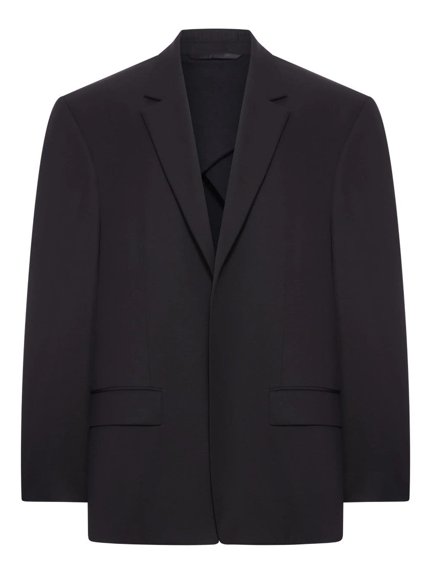 Balenciaga Black Hybrid Tailored Structured Blazer