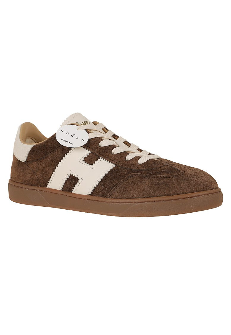 Hogan Cool Low-Top Suede Amber Sole Sneakers