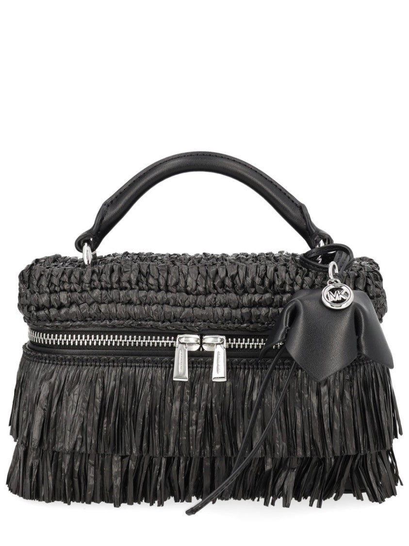 Michael Michael Kors Jane Woven Polypropylene Fringe Handbag