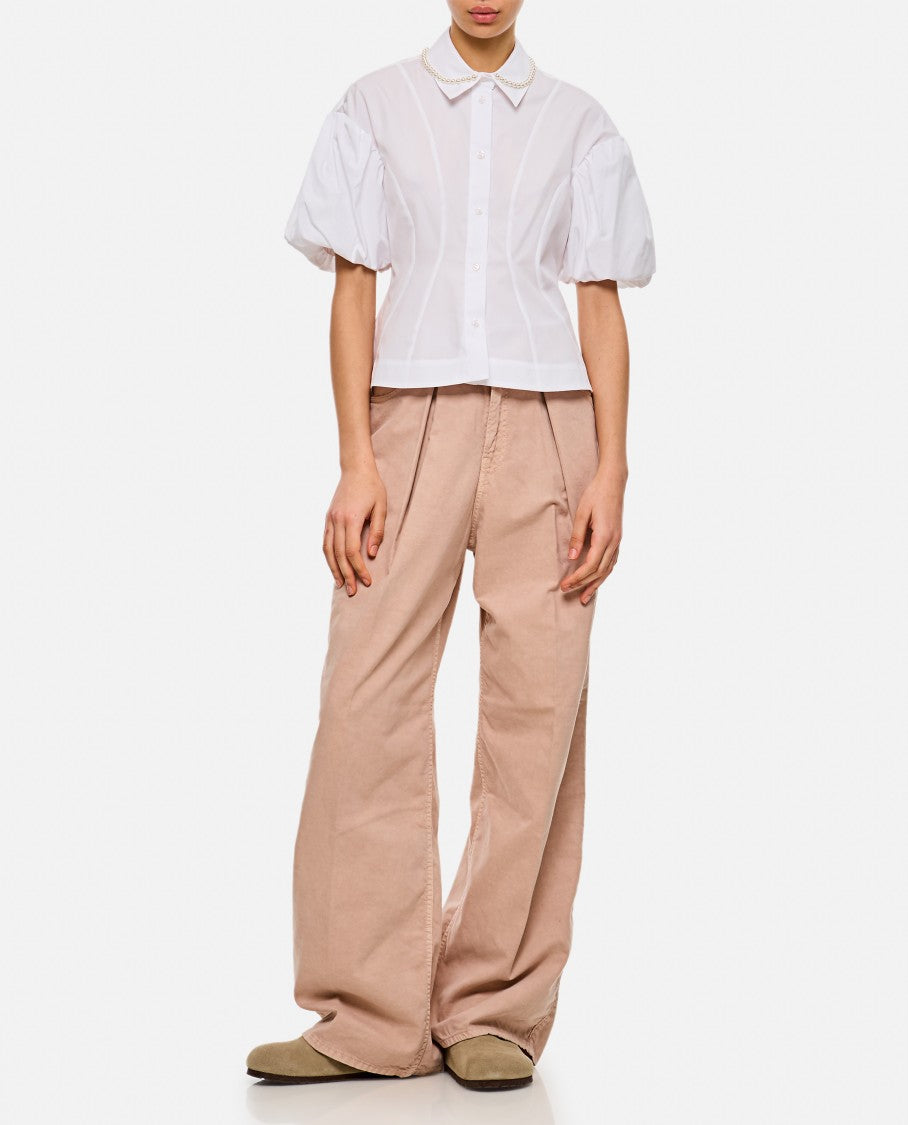 Haikure Wide High-Waisted Jeans With Relaxed Fit And Pleat Details