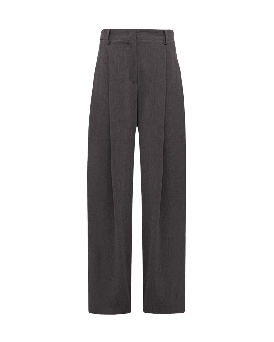 Alpha Studio Anthracite Wide-Leg Pants