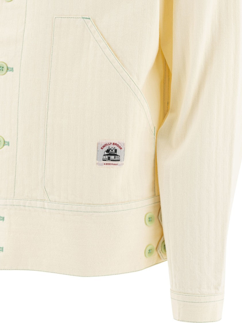 Bode Boxy Cotton Jacket With Button-Up Front