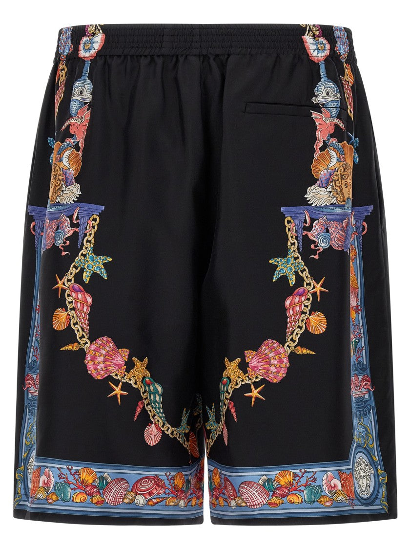 Versace 'Coral Theatre' Print Bermuda Shorts