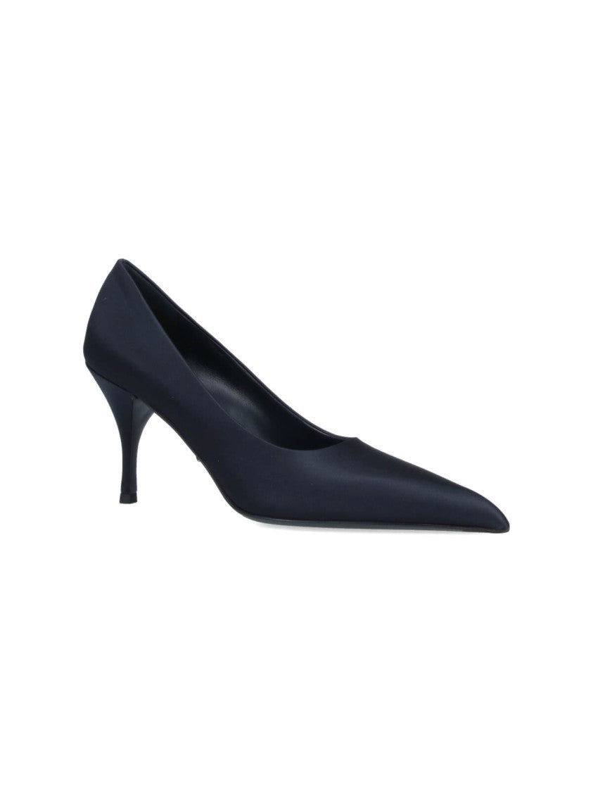 Prada Logo Pumps – Blue