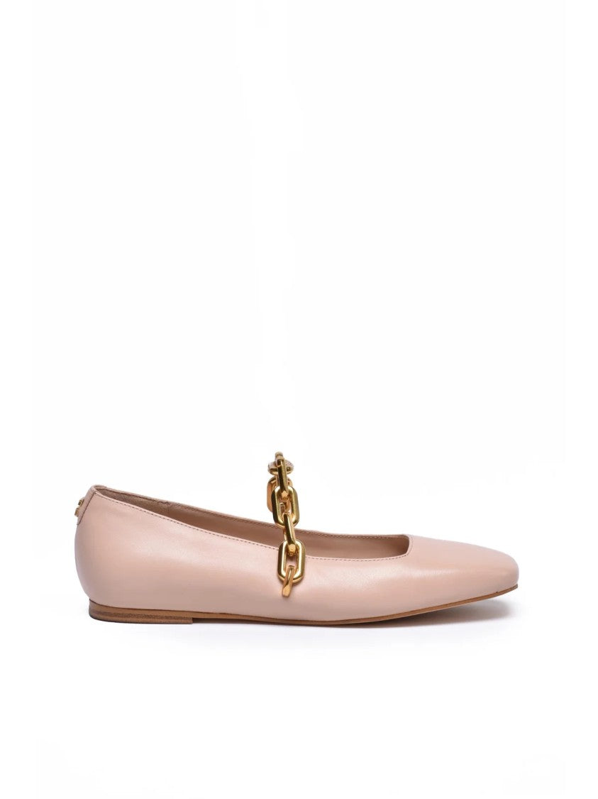 Guess Multicolor Pointed-Toe Leather Ballet Flats