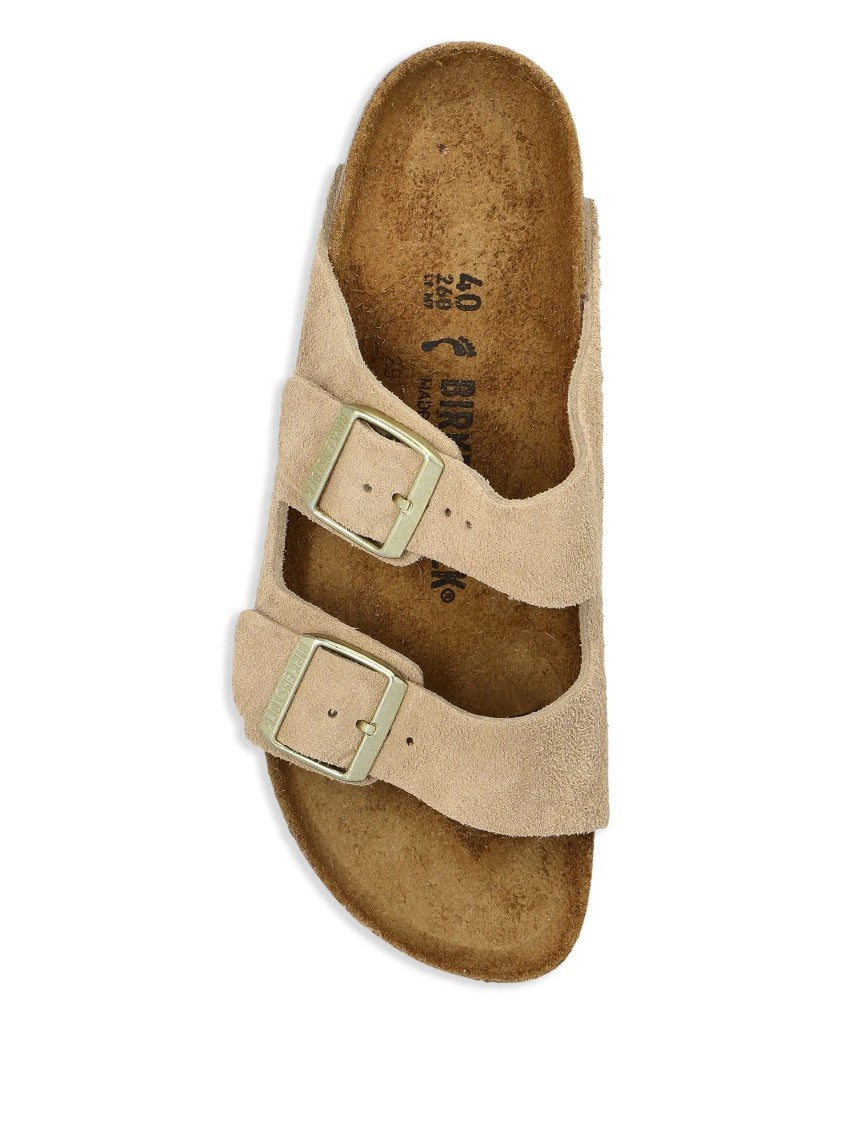 Birkenstock Two-Strap Suede Arizona Sandals
