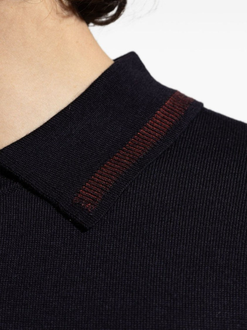 Paul Smith High Neck Polo With Zip