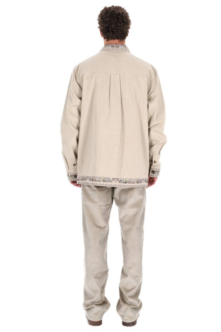 Isabel Marant Over Fit Embroidered Overshirt