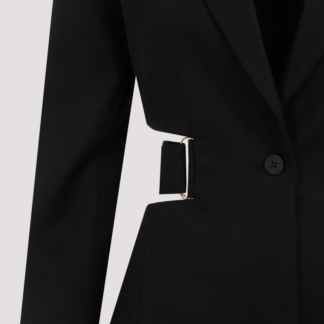 Jacquemus La Robe Bari Black Wool Mini Dress