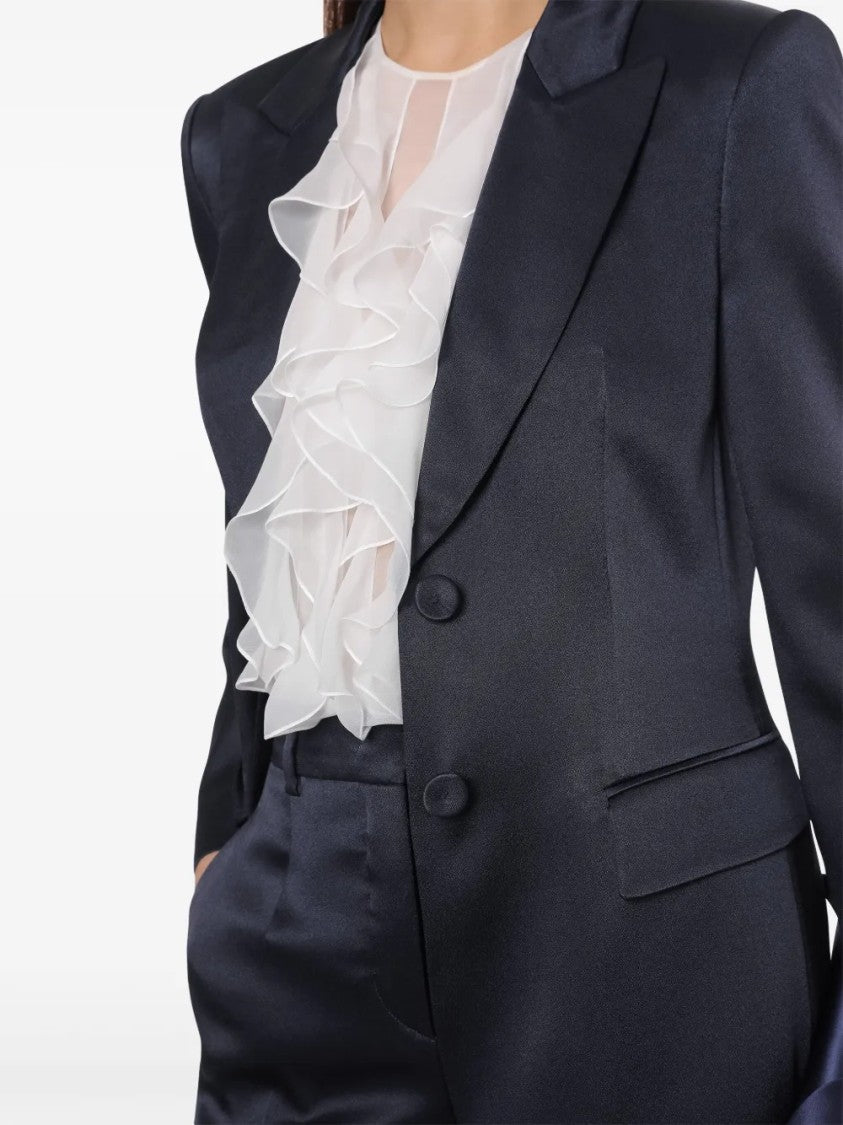 Alberta Ferretti Classic Tailored Jacket With Structured Fit