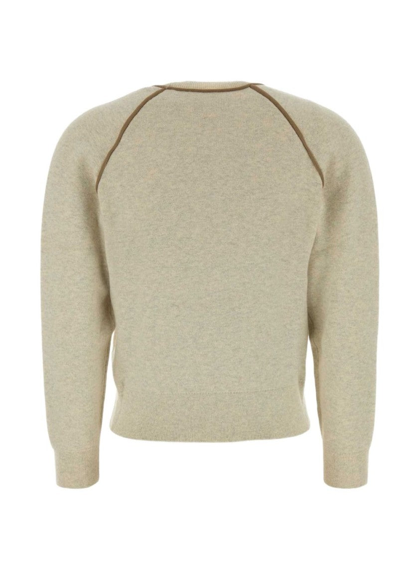 Isabel Marant Étoile Textured Knit Sweater With Cropped Silhouette And Raglan Sleeves