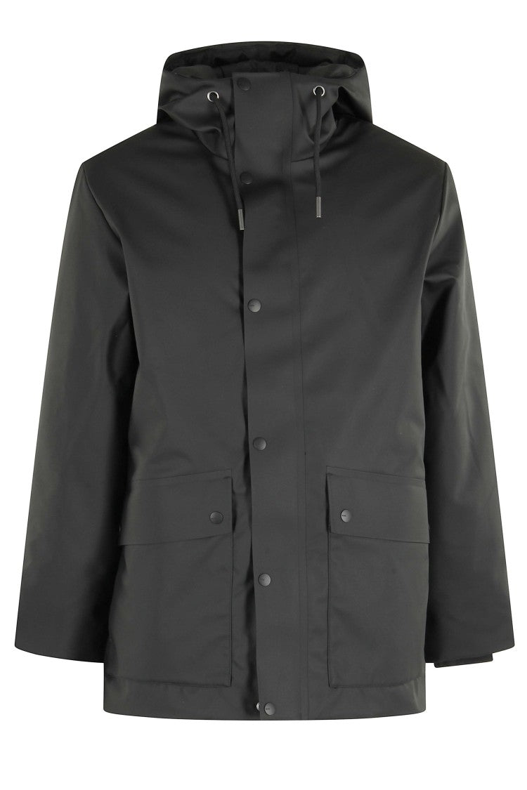 Rains Structured Water-Repellent Parka With Cargo Pockets