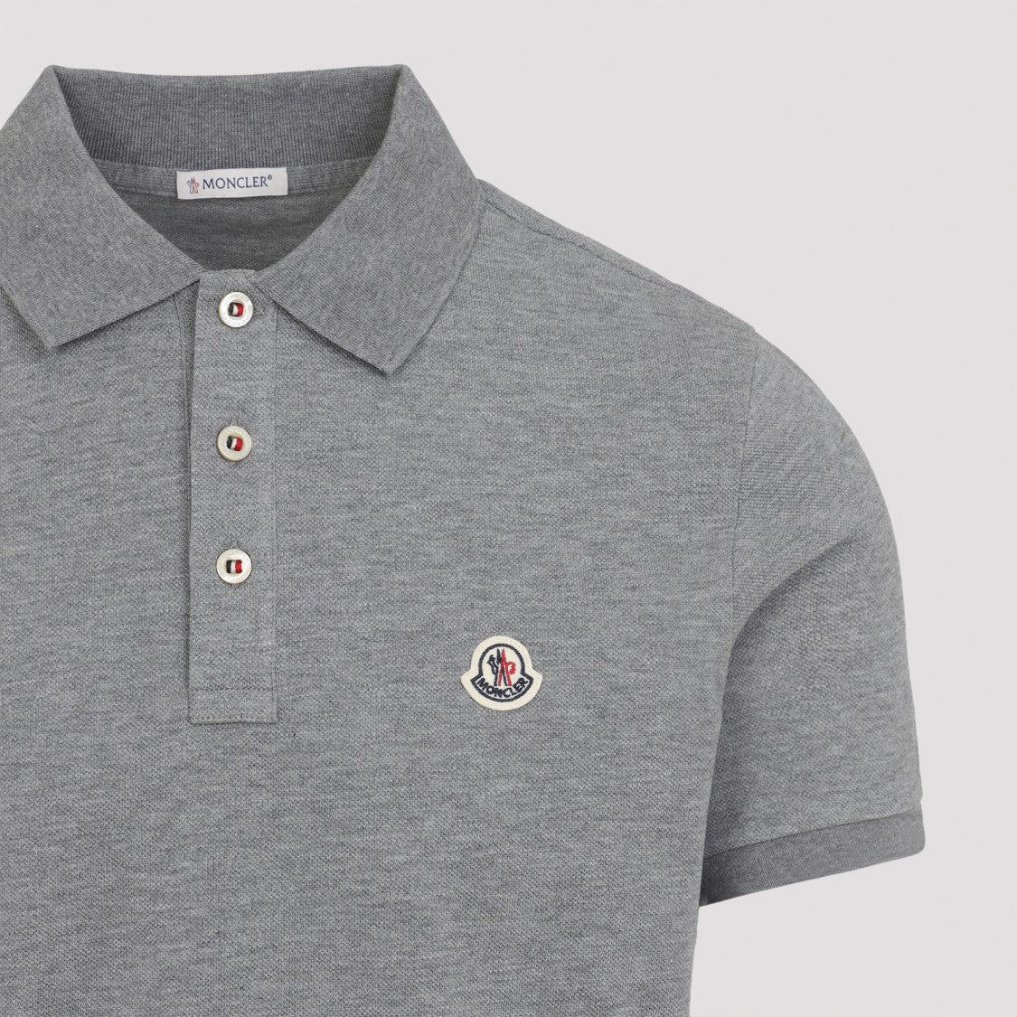 Moncler Classic Short-Sleeve Polo Shirt With Embroidered Logo