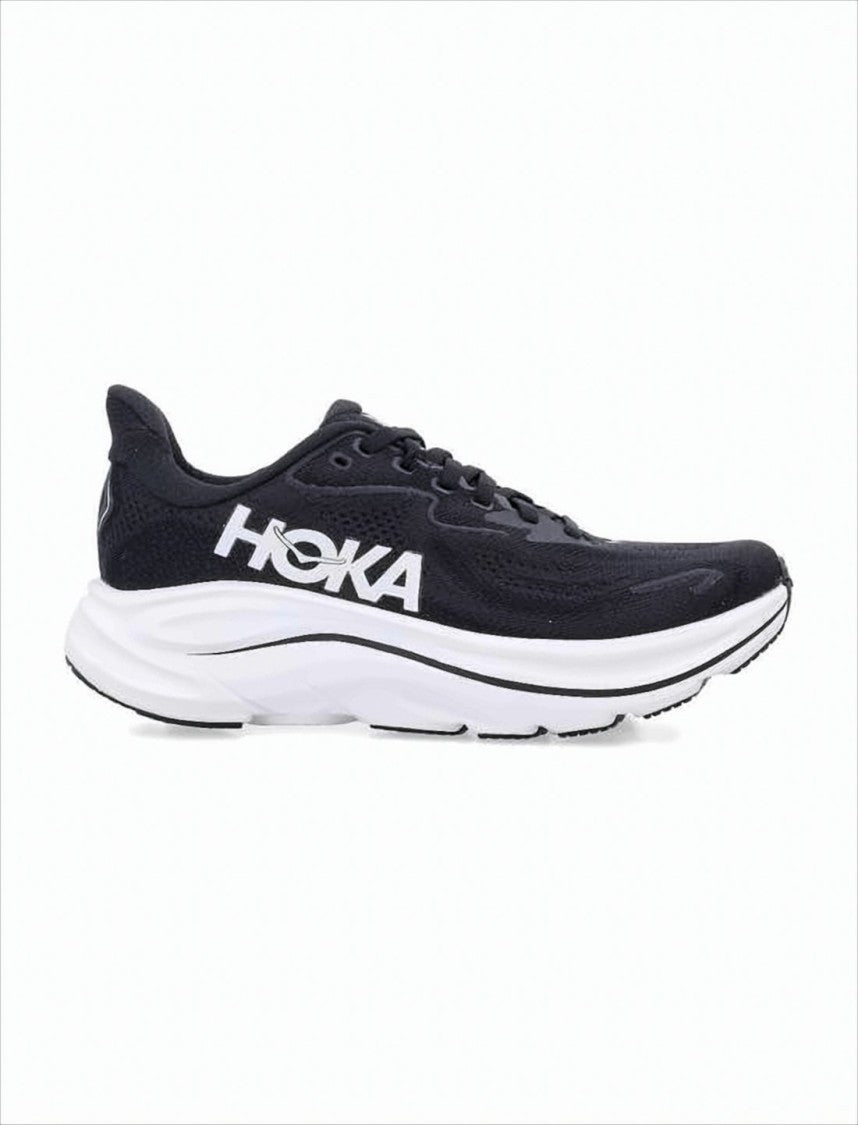 Hoka Breathable Mesh Sneakers With Cushioned Rubber Sole