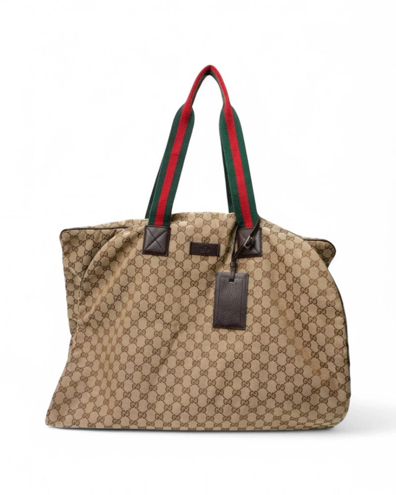 Gucci Brown Gg Supreme Garment Bag