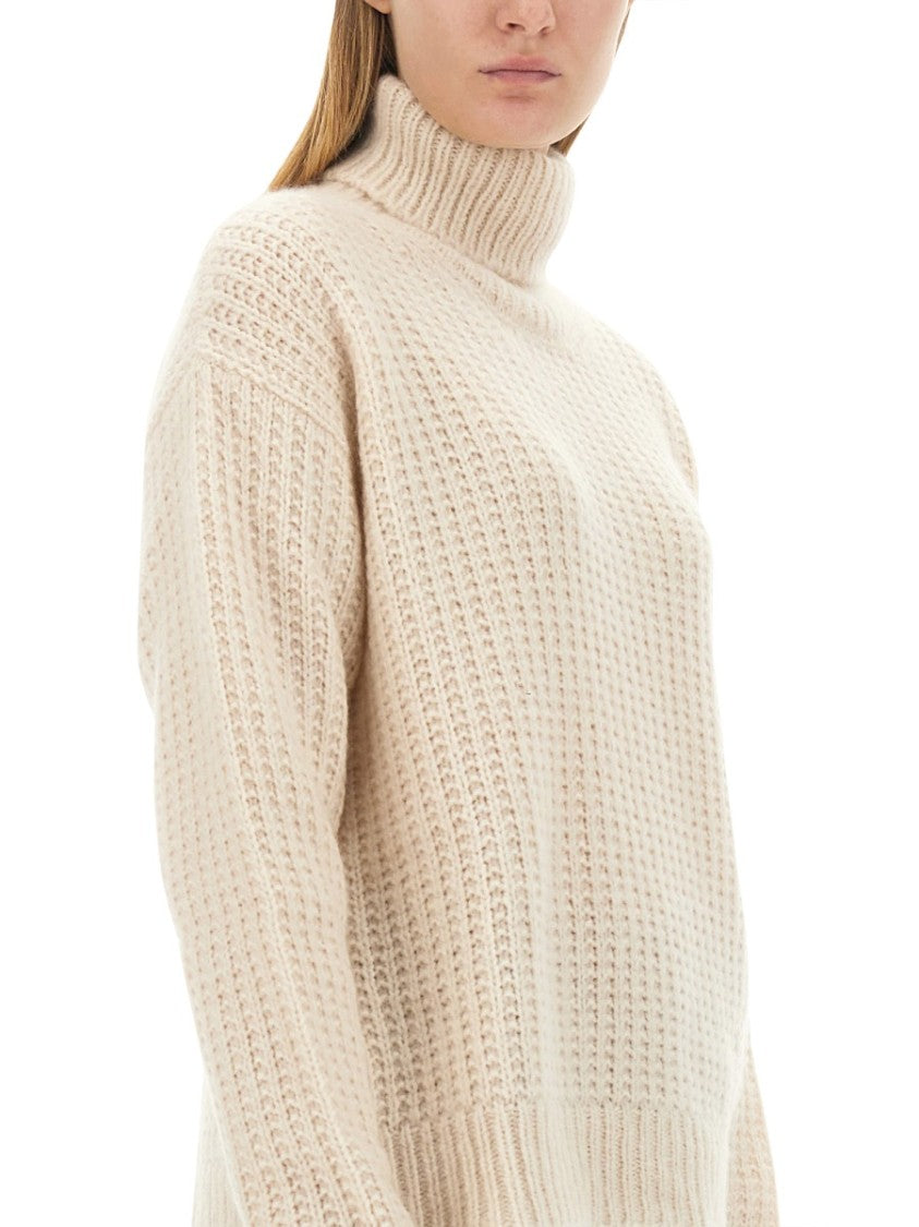 Gucci Oversized Cashmere-Silk Turtleneck Sweater