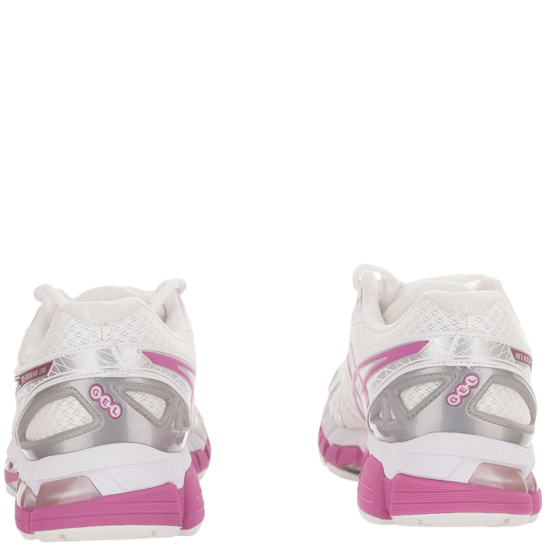 Asics White Gel-Kayano 20 Mesh Gel Cushioning Sneakers
