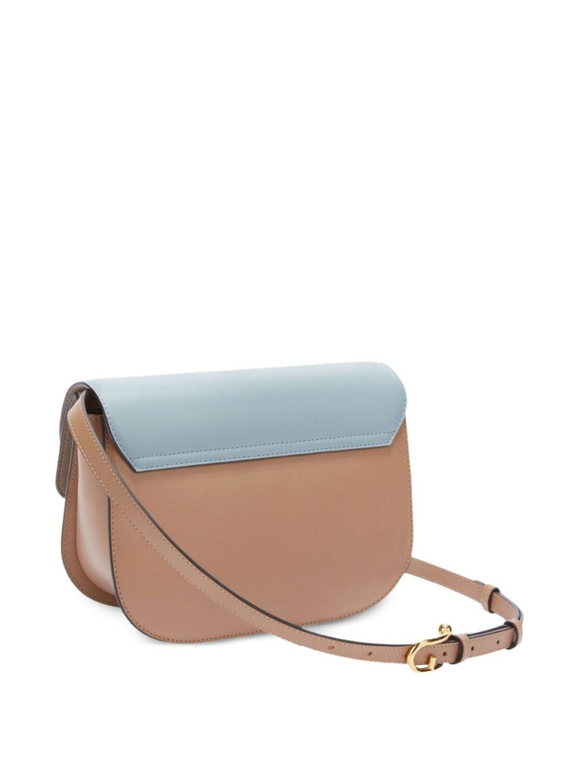 Furla Structured Shoulder Bag In Cognac Brown