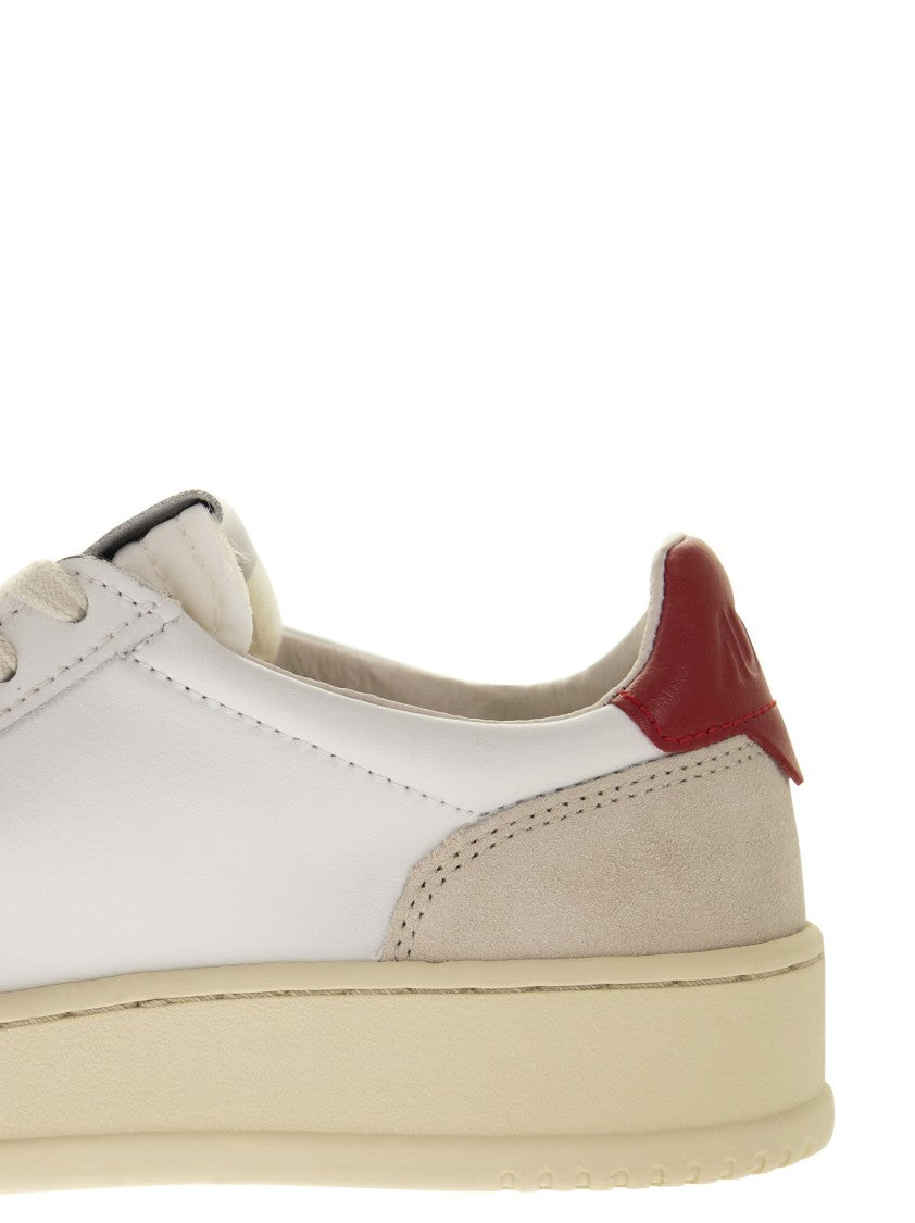 Autry Medalist Low Leather And Suede Sneakers
