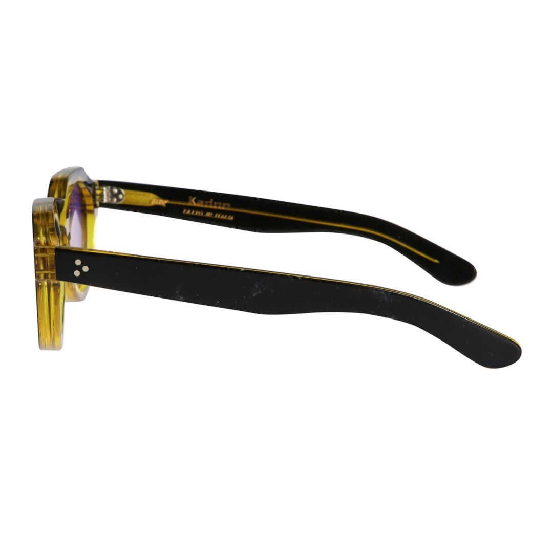 Kador Spike Bold Round Frame Sunglasses With Gradient Lenses