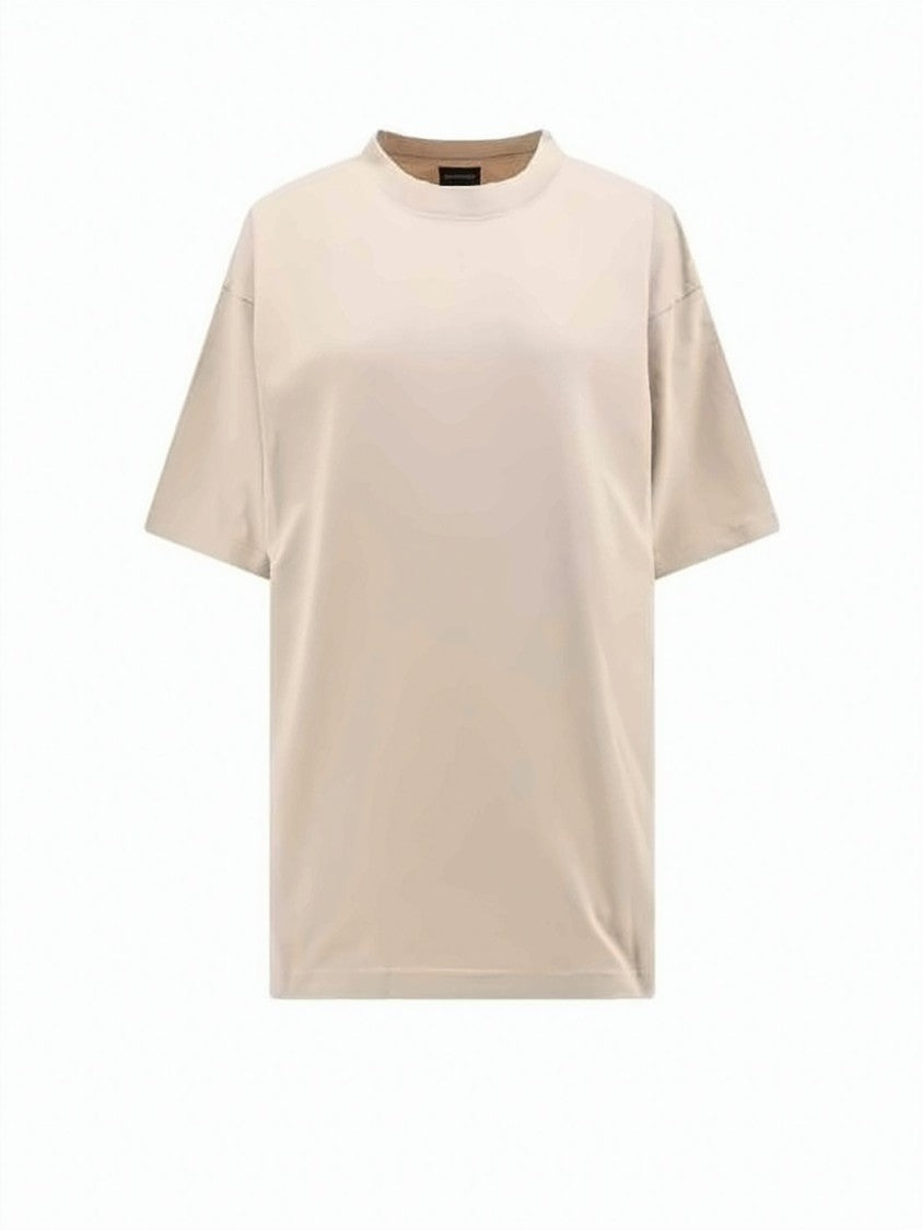 Balenciaga Relaxed Fit Cotton T-Shirt With Rhinestone Detail