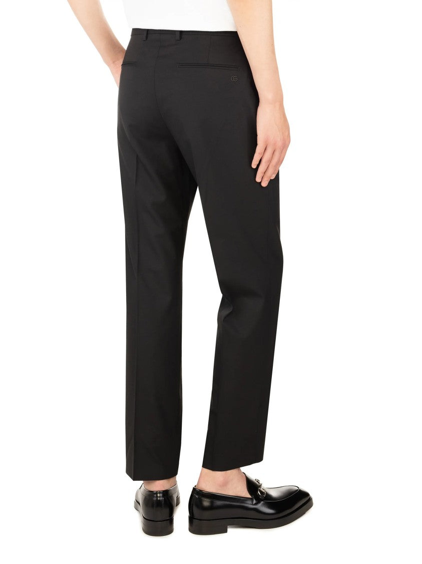 Gucci Black Tailored Straight-Leg Minimalist Pants