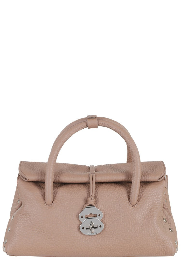 Zanellato Brown Dotta Centauro Small Tubular Handle Leather Tote Bag