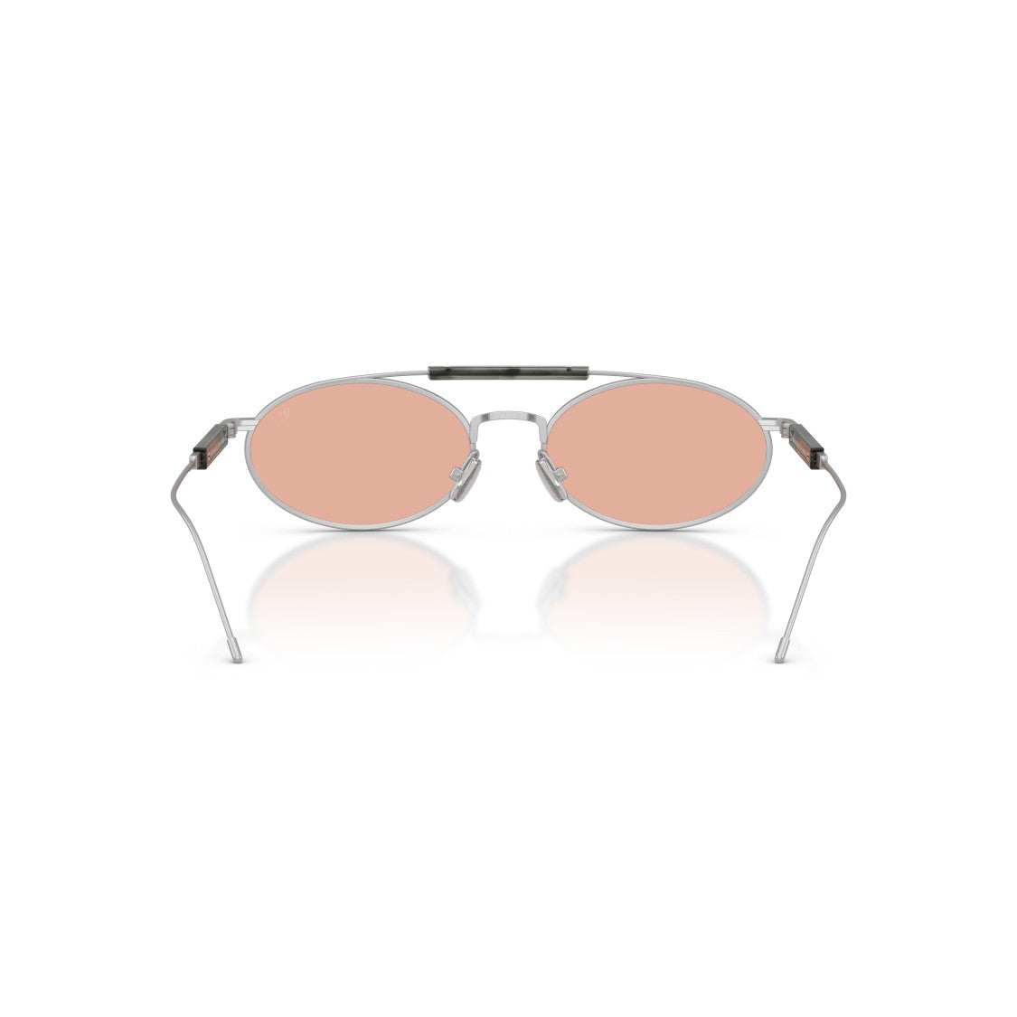 Brunello Cucinelli 0Bc2013st Oval Titanium Frame Sunglasses With Pink Tinted Lenses
