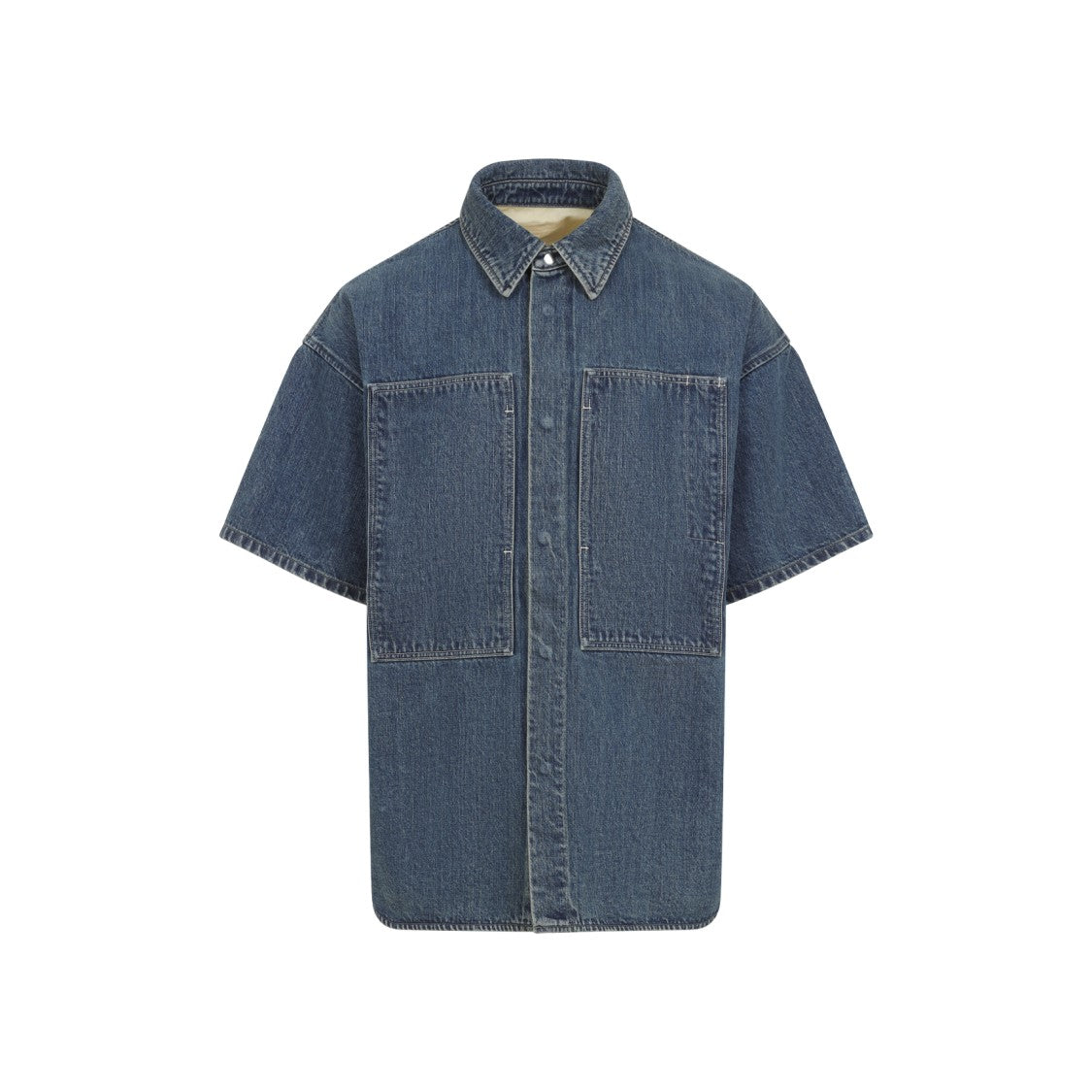 Jil Sander Bleached Blue Denim Shirt