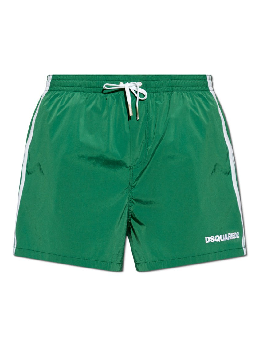 Dsquared2 Logo Boxer Midi Swim Shorts