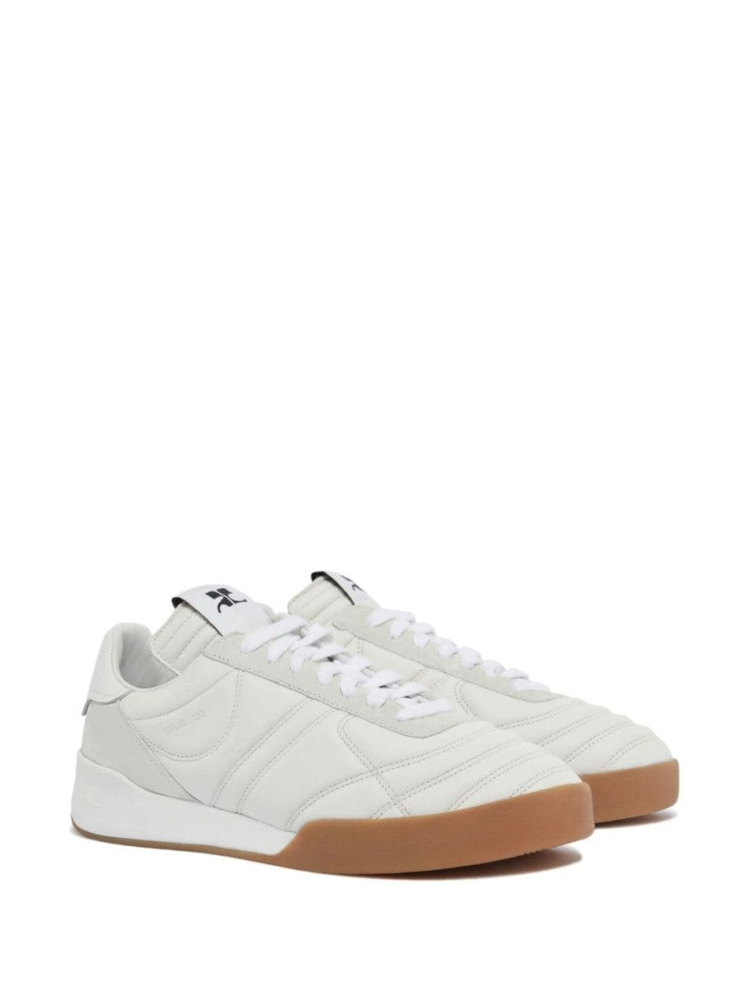 Courrèges Calf Leather Low-Top Sneakers