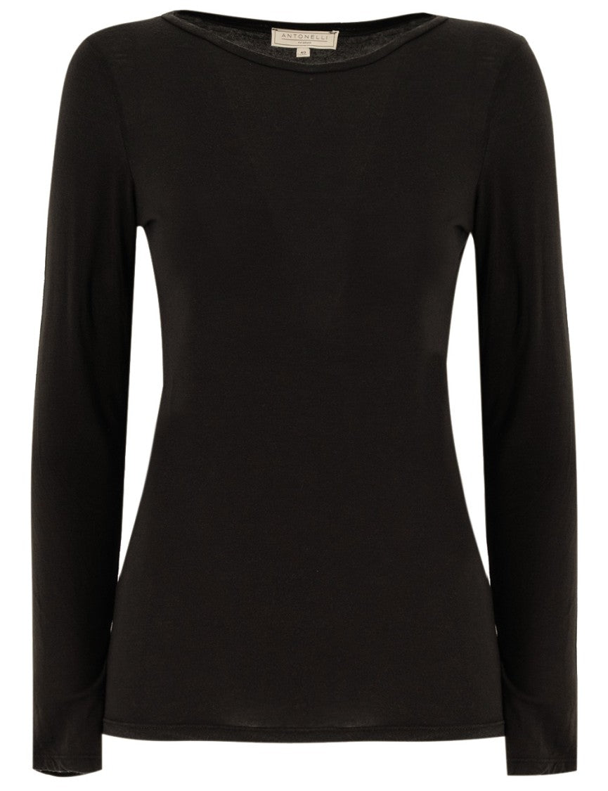 Antonelli Brown Close-Fit Sweater