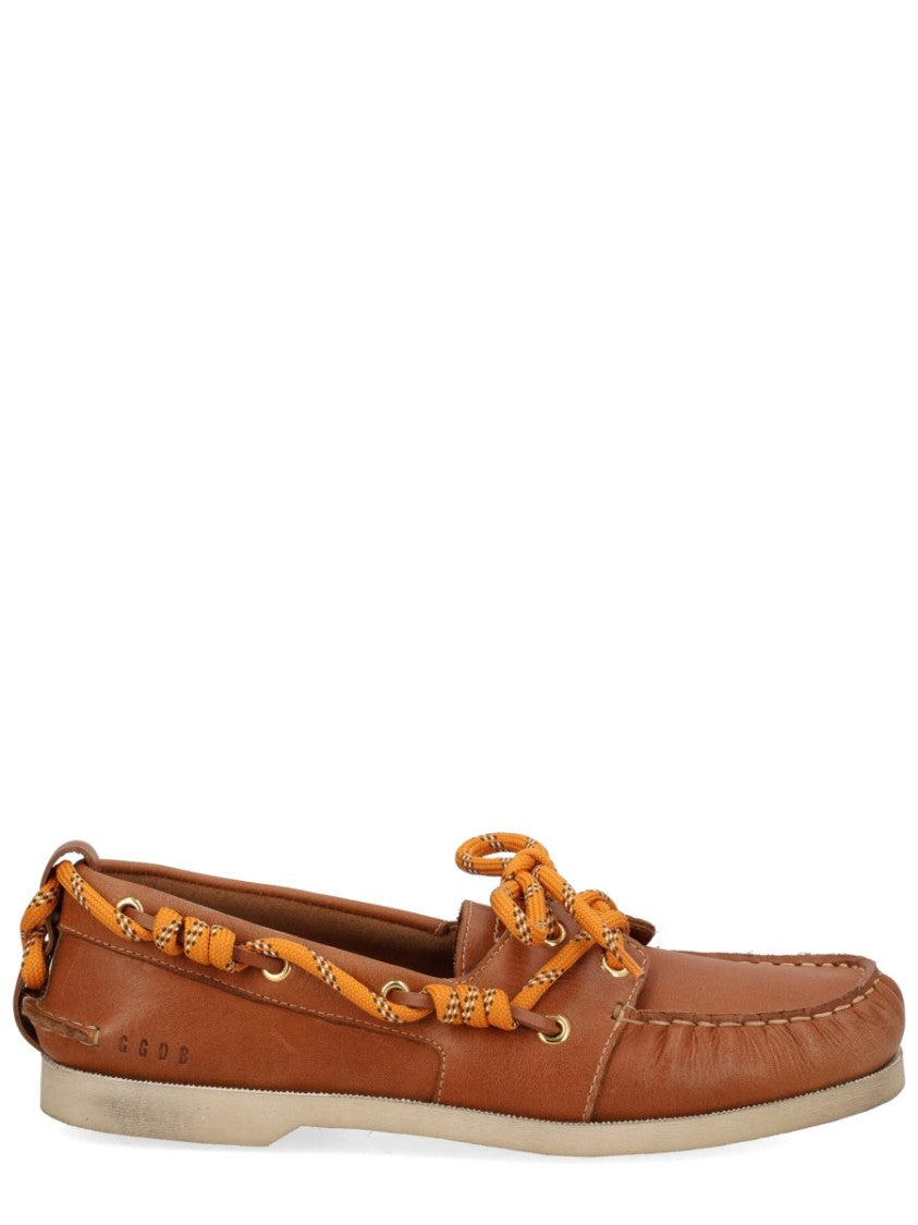 Golden Goose Cruise Stitched Toe Penny Suede Loafers