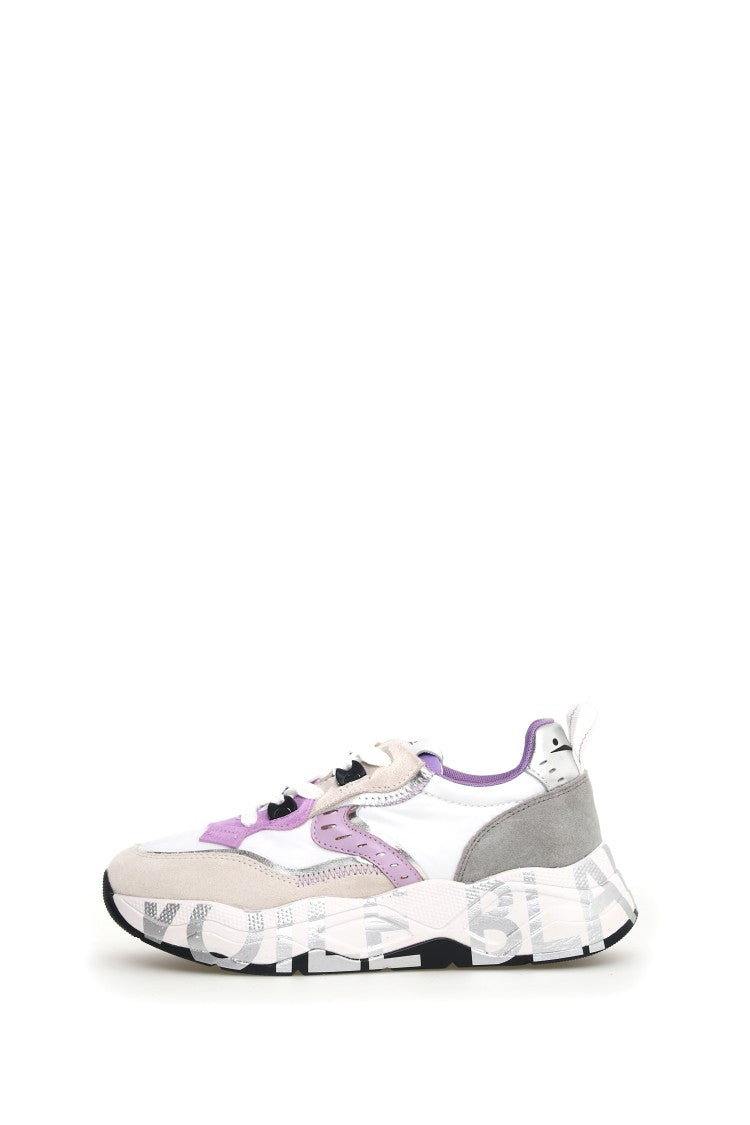 Voile Blanche Pink Club Patent Accent Rubber Sneakers