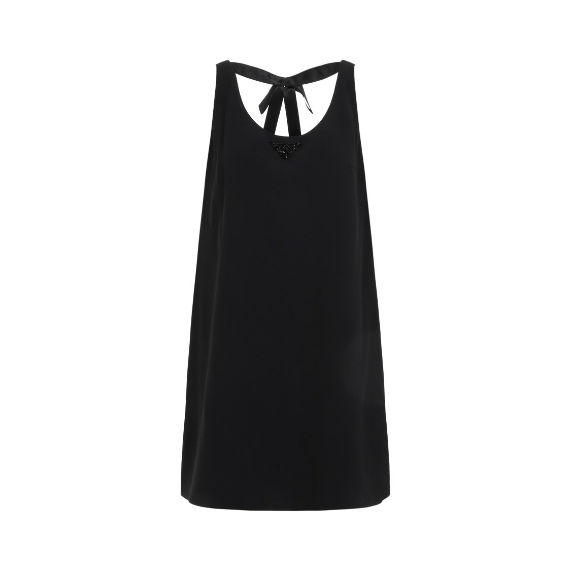 Prada Black Dress With Back Tie Detail